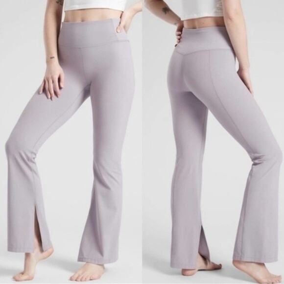 Athleta Barre Kick Flare pants, leggings, yoga, stretch, comfort, Gray, S - Picture 7 of 8